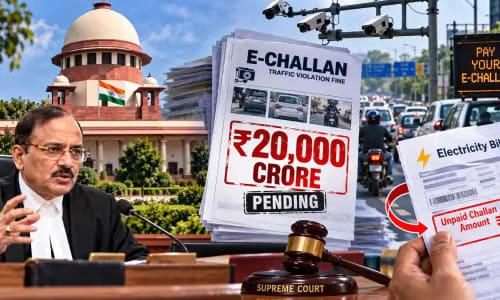 ₹20,000 Crore Traffic Fine Gap: Supreme Court Pushes States Beyond Digital Detection to Enforce E-Challan Recovery