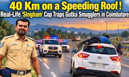 Coimbatore Cop Clings to Speeding SUV for Nearly 40 Km, Gutka Smugglers Arrested