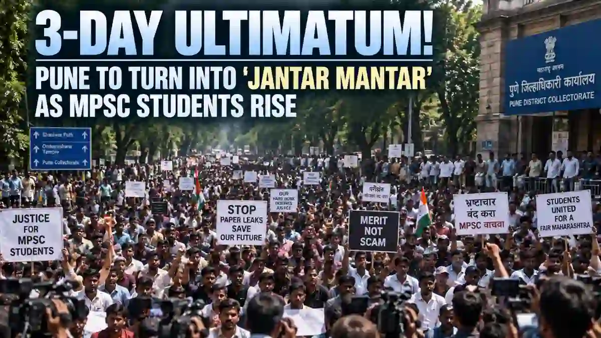 Pune MPSC Aspirants Issue 3-Day Jantar Mantar Ultimatum: Aakrosh Morcha