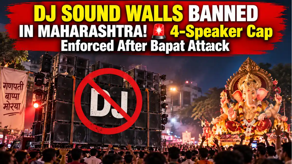 Maharashtra Ganeshotsav 2026 Live: DJ Walls Banned Post Bapat Attack; NH-66 Snarls