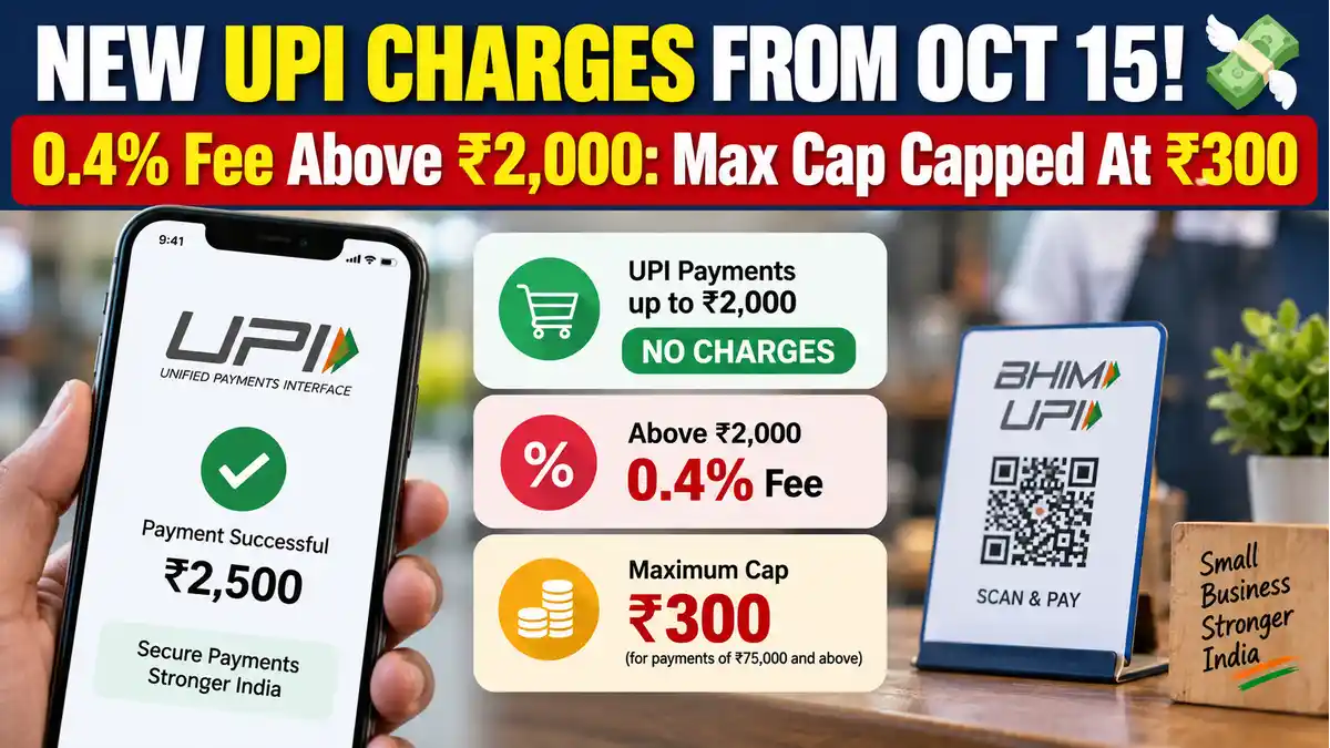 NPCI Notifies 0.4% MDR on UPI Merchant Payments Above ₹2,000 From October 15