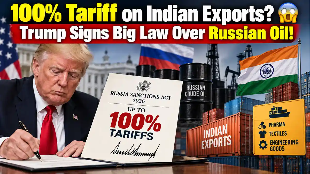 US Enacts Lindsey Graham Russia Sanctions Law: Trump Authorized to Impose Up to 100% Secondary Tariffs on Indian Goods Over Russian Crude Imports