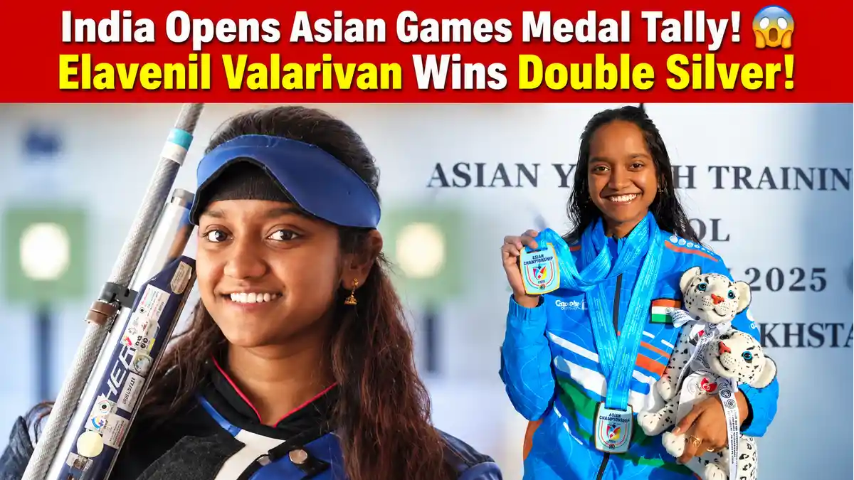 Asian Games 2026: Elavenil Valarivan Bags Double Silver in 10m Air Rifle as India Opens Medal Account; Women’s Hockey Demolishes Uzbekistan 19-0