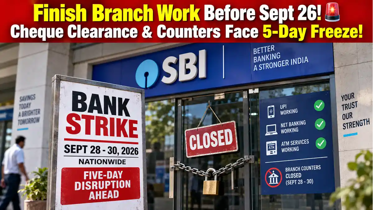Bank Strike 2026: UFBU Calls 3-Day Nationwide Strike From September 28 to 30, SBI Issues Customer Advisory