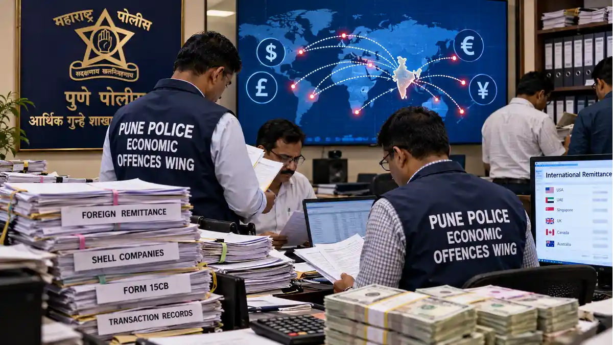 पुण्यात ₹4,427 कोटींच्या परदेशी रेमिटन्सचा तपास दोन CA विरोधात गुन्हा, 13,404 व्यवहार रडारवर