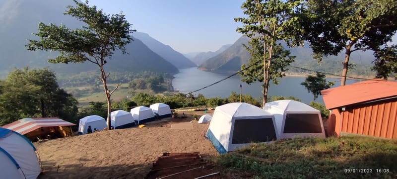 Papikondalu Hilltop Wooden Resort View