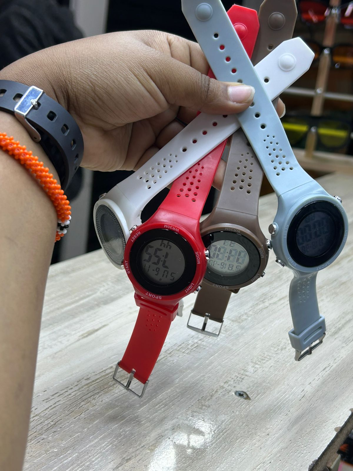 Digital round watch