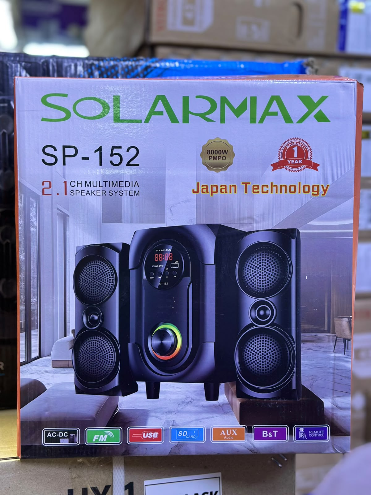 Solarmax SP-152 2.1CH Multimedia Speaker System