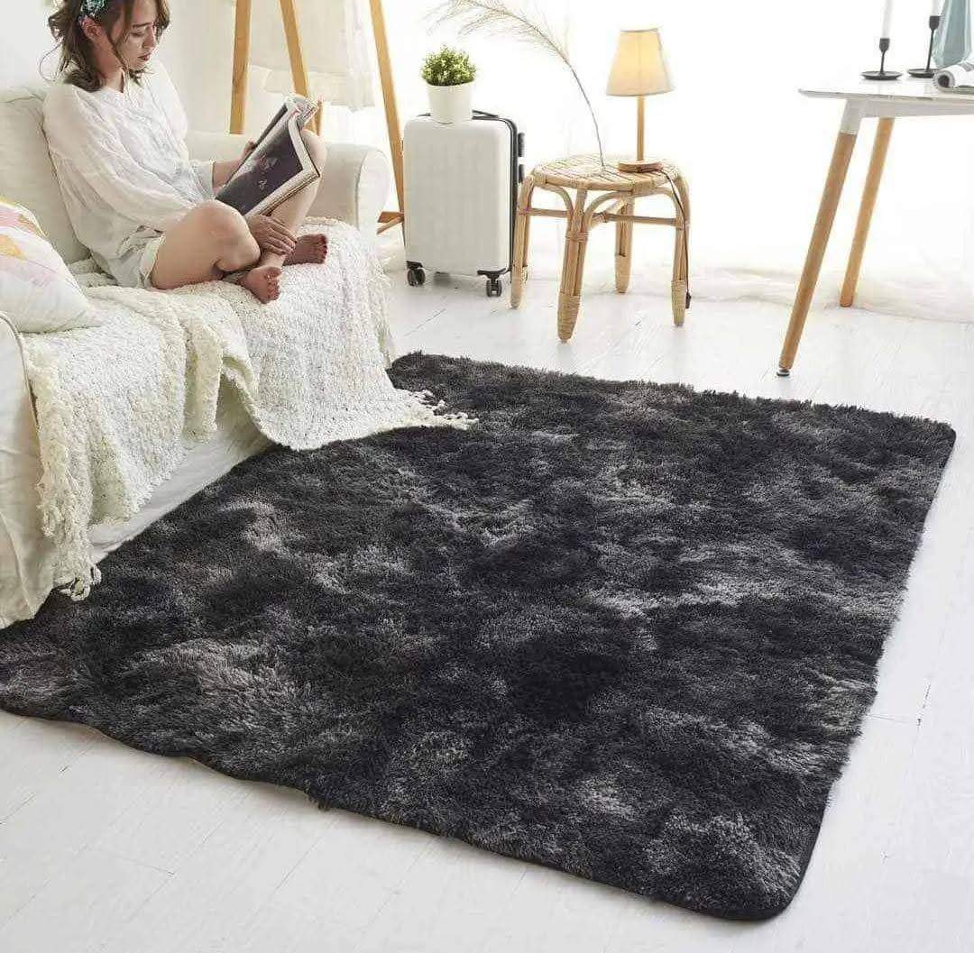 Premium Ultra-Soft 5x8 Large Tie-Dye Fluffy Shaggy Area Rug
