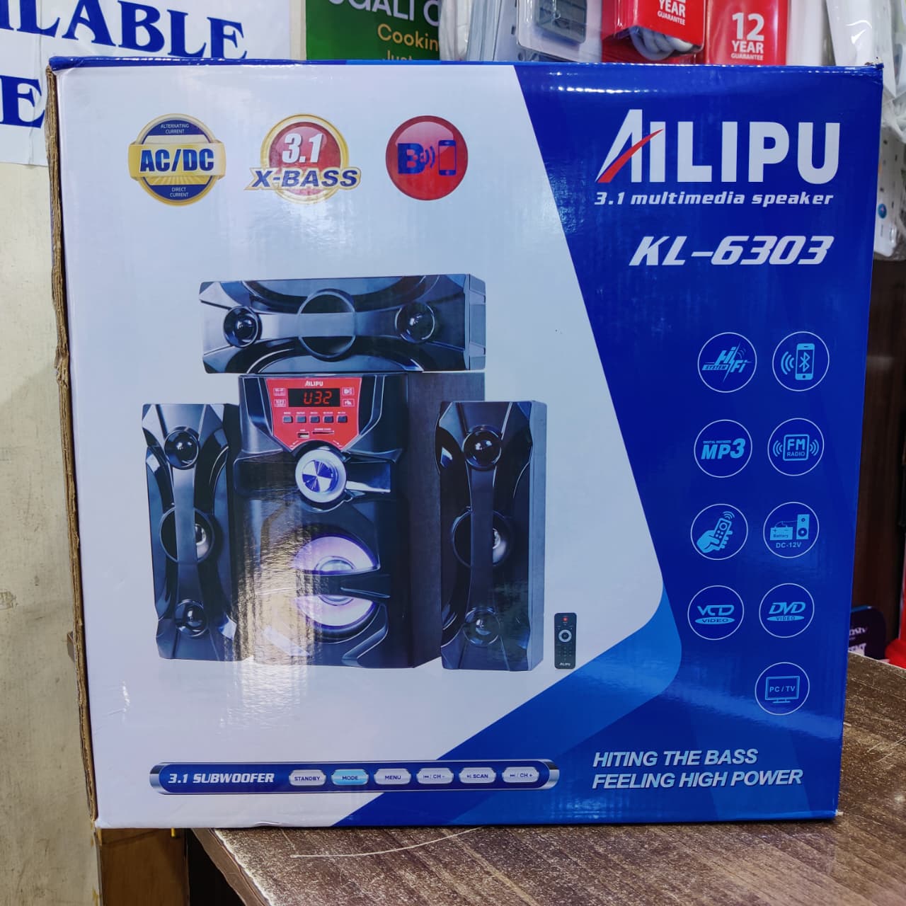 Ailipu KL-6303 3.1 Channel Multimedia Speaker System