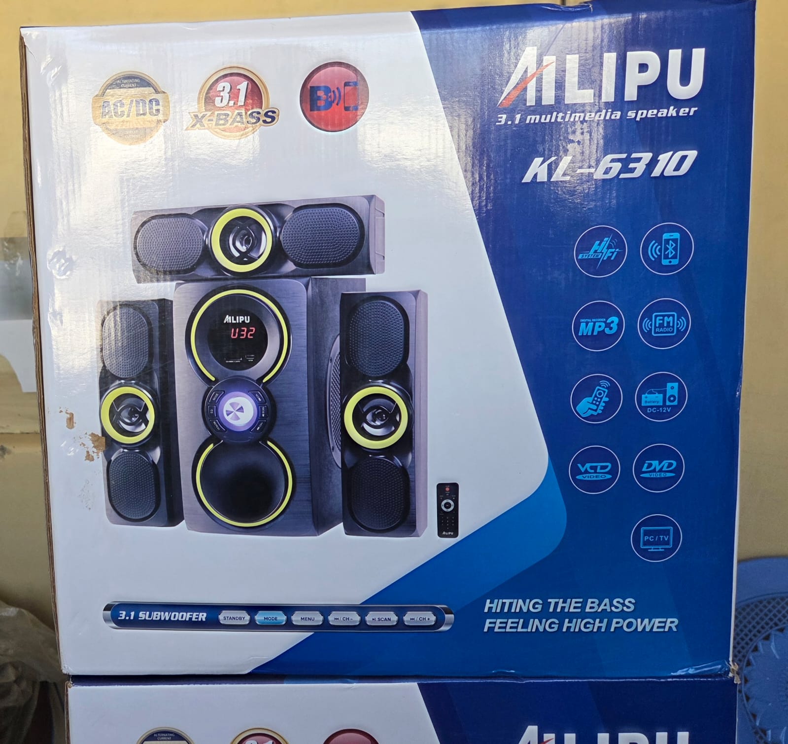 Ailipu KL-6310 3.1 Channel Multimedia Speaker System