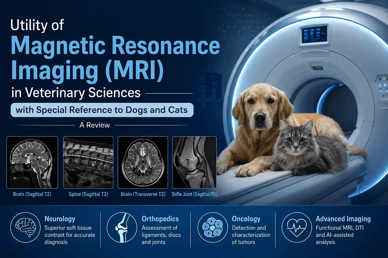 Utility of Magnetic Resonance Imaging in Veterinary Sciences with Special Reference to Dogs and Cats: A Review