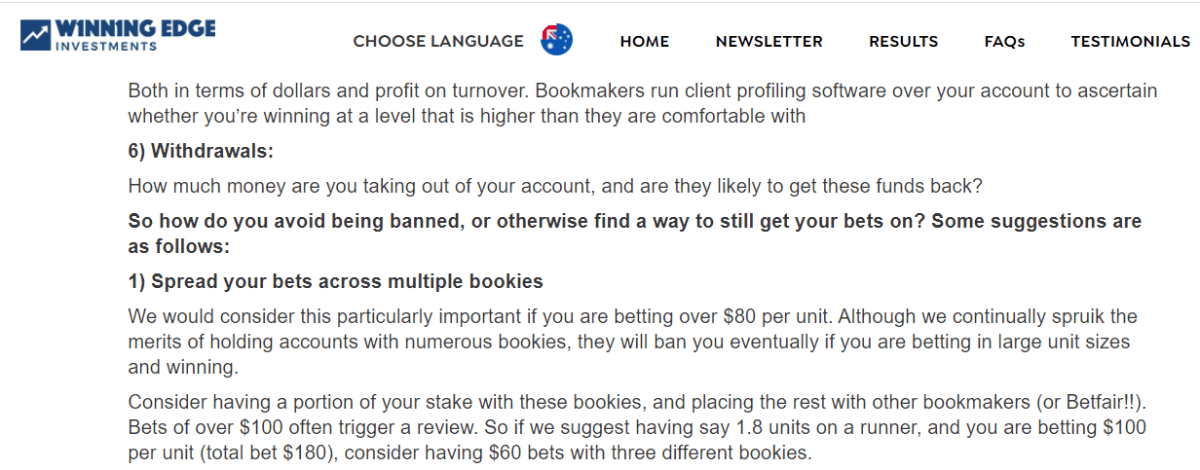 Spread Betting Bookies