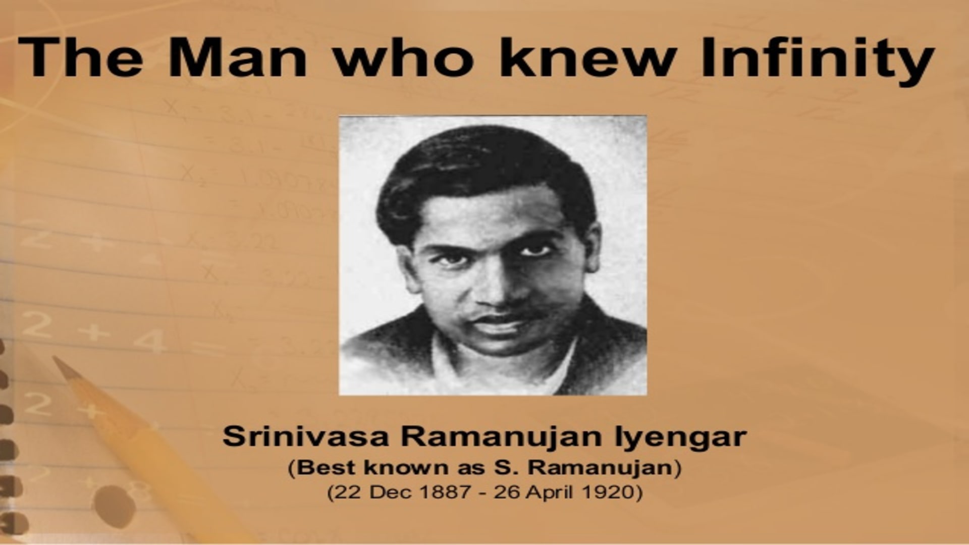 Srinivasa Ramanujan Wallpapers  Wallpaper Cave