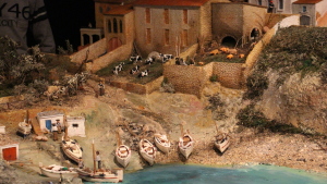Inauguració pessebre del CER, una reproducció a escala de la platja de la Creu