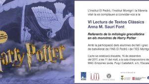 Nova lectura de textos clàssics de l'institut El Pedró