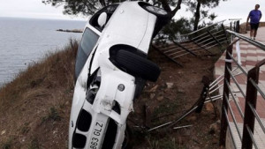 Accident espectacular  a l'Oberta