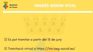 Obert el termini per a sol·licitar l'Ingrés Mínim Vital