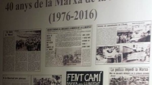 Exposició commemorativa dels 40 anys de la Marxa de la Llibertat