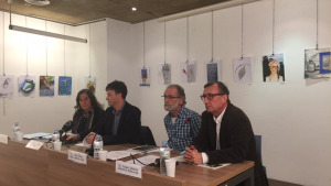 Exposició Terra d'Artistes a la sala d'actes municipal