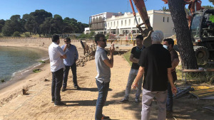 Comencen les obres a la platja del Portitxol
