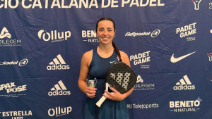 Maria Subirà es corona subcampiona de Girona de pàdel mentre es prepara el MIR