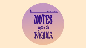 Notes a peu de pàgina - Feria d’Ana Iris Simón