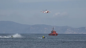 Exercici conjunt de Creu Roja amb Salvament Marítim a L'Escala