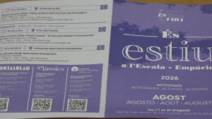 L'Escala presenta un fulletó amb prop de 50 activitats d'oci pel mes d'agost