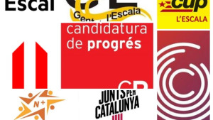 L'enganxada de cartells dona el tret de sortida de campanya a l'Escala