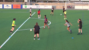 Estrena oficial de l'equip femení de futbol al camp del Sant Andreu de Llavaneres