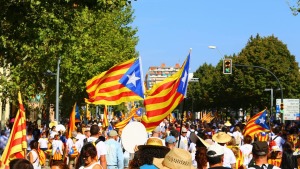 Autocar de l'Escala a la diada de l'onze de setembre