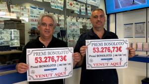 L'Anxova Milionària reparteix més de 53.000 euros de la Bonoloto