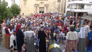 La trobada de gegants  recupera l’esplendor de l’Espai de la Riba