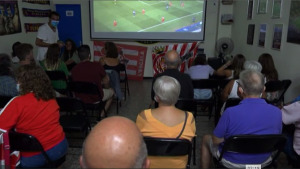 La Penya Gironista viu la derrota del Girona a la Penya Blaugrana 