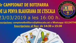 Nou campionat de botifarra Penya Blaugrana de l'Escala