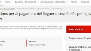 Campanya d'ajuts al lloguer i préstecs d'habitatge per a l'emancipació dels joves