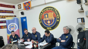 Primera assemblea de la Penya Blaugrana al nou local