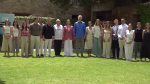 La familia Reial visita Empúries en l'acte de cloenda dels premis Princesa de Girona