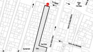 Canvis de circulació per la unificació de les places de l'Església i l'Ajuntament.