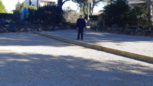 S'estrena la pista de petanca reacondicionada a Riells de Dalt