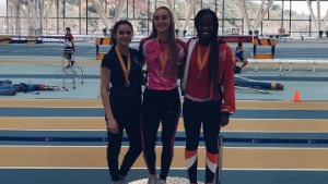 L'atleta Aitana Radsma queda campiona de Catalunya en els 60 m tanques