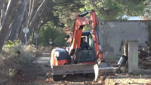 Inici de la prolongació del passeig d'Empúries fins al Riuet