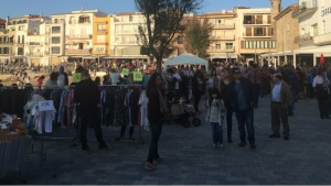Els botiguers, molt contents de la botiga al carrer