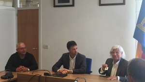 Recepció a l'Ajuntament de les Creus de Sant Jordi de l'Escala