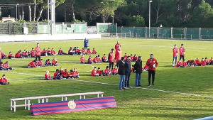 Salam rep un reconeixement a la presentació del FC l'Escala
