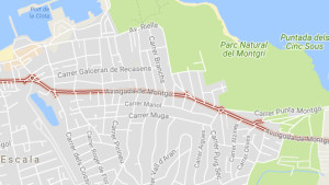 Canvis de circulació a l'avinguda Montgó per les obres de millora
