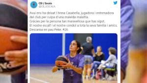 Ha mort Anna Casabella, jugadora del CB l'Escala