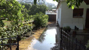 La tempesta de la matinada de dissabte inunda Montgó