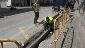 Engeguen les obres per la millora d'accessibilitat en les voreres i passos de vianants